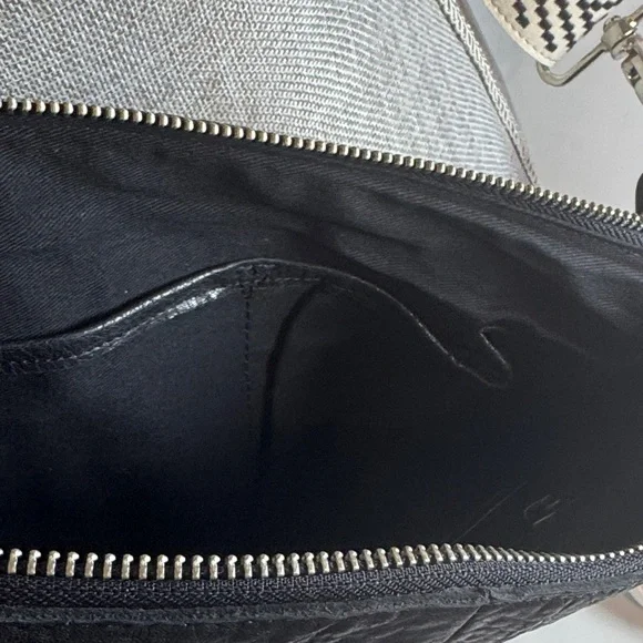 Latico Callie Leather Embossed Black Crossbody Sling Bag/Extra Patterned Strap - Picture 7 of 16